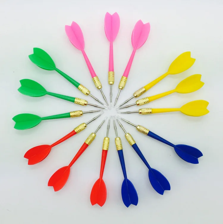 

8pcs Random Color Multi-color Plastic Darts Needle Darts Balloons Common Flying Standard Needles Darts Steel Tipped Darts