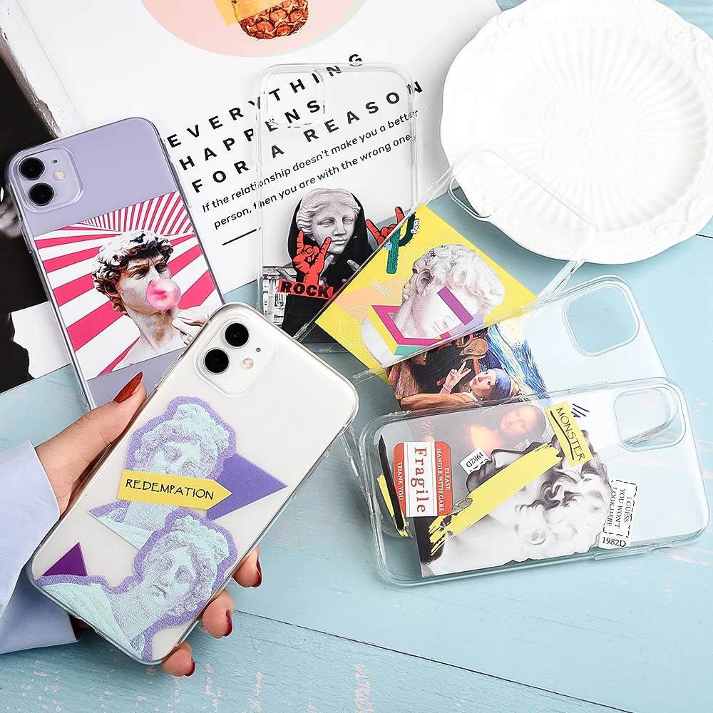 Альтернативная статуя Дэвида искусство Модный Новый чехол для телефона мягкий