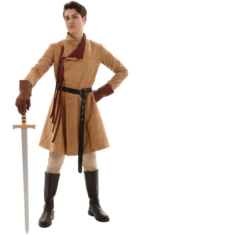 

Adult Men Greek Roman Warrior Gladiator Costume Coat Knight Renaissance Costumes Halloween Party Carnival Mardi Gras Fancy Dress
