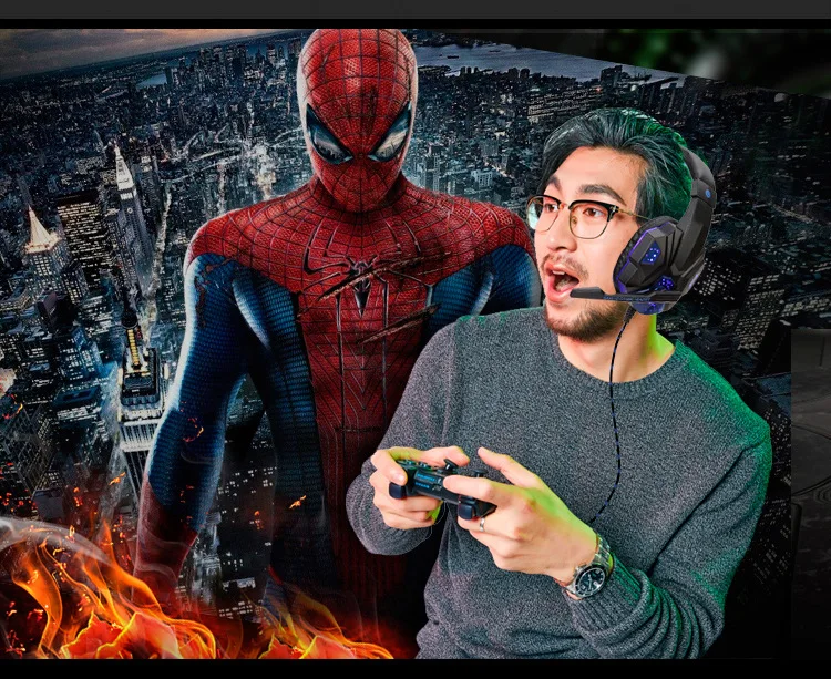 Новые игровые наушники PS4 стерео наушники гарнитура с микрофоном для ноутбука/ПК планшета геймера люминесцентные наушники