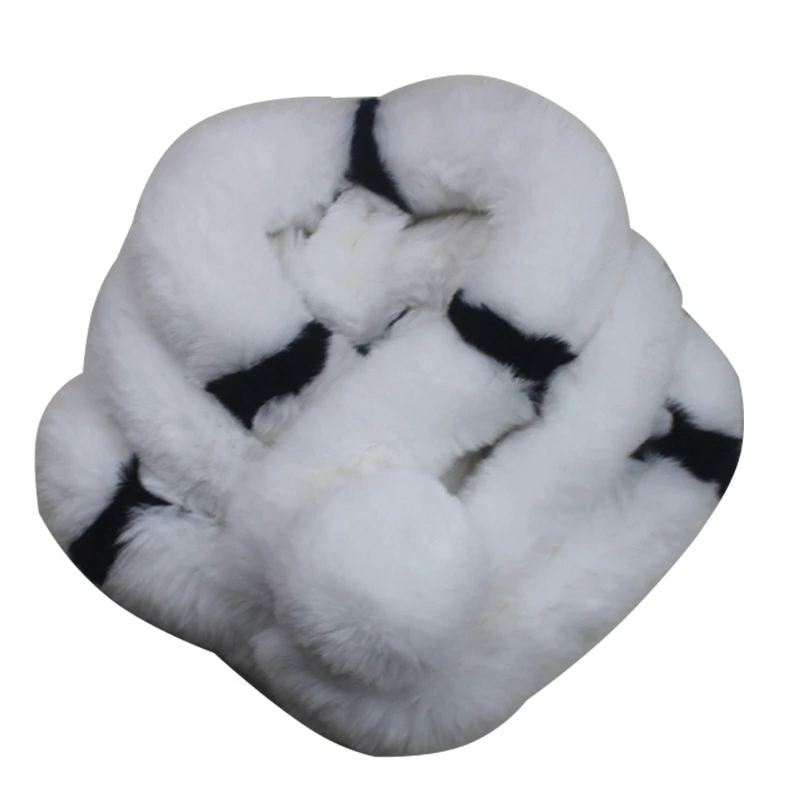 Осенне зимний новый женский шарф с имитацией искусственных элементов утолщенный