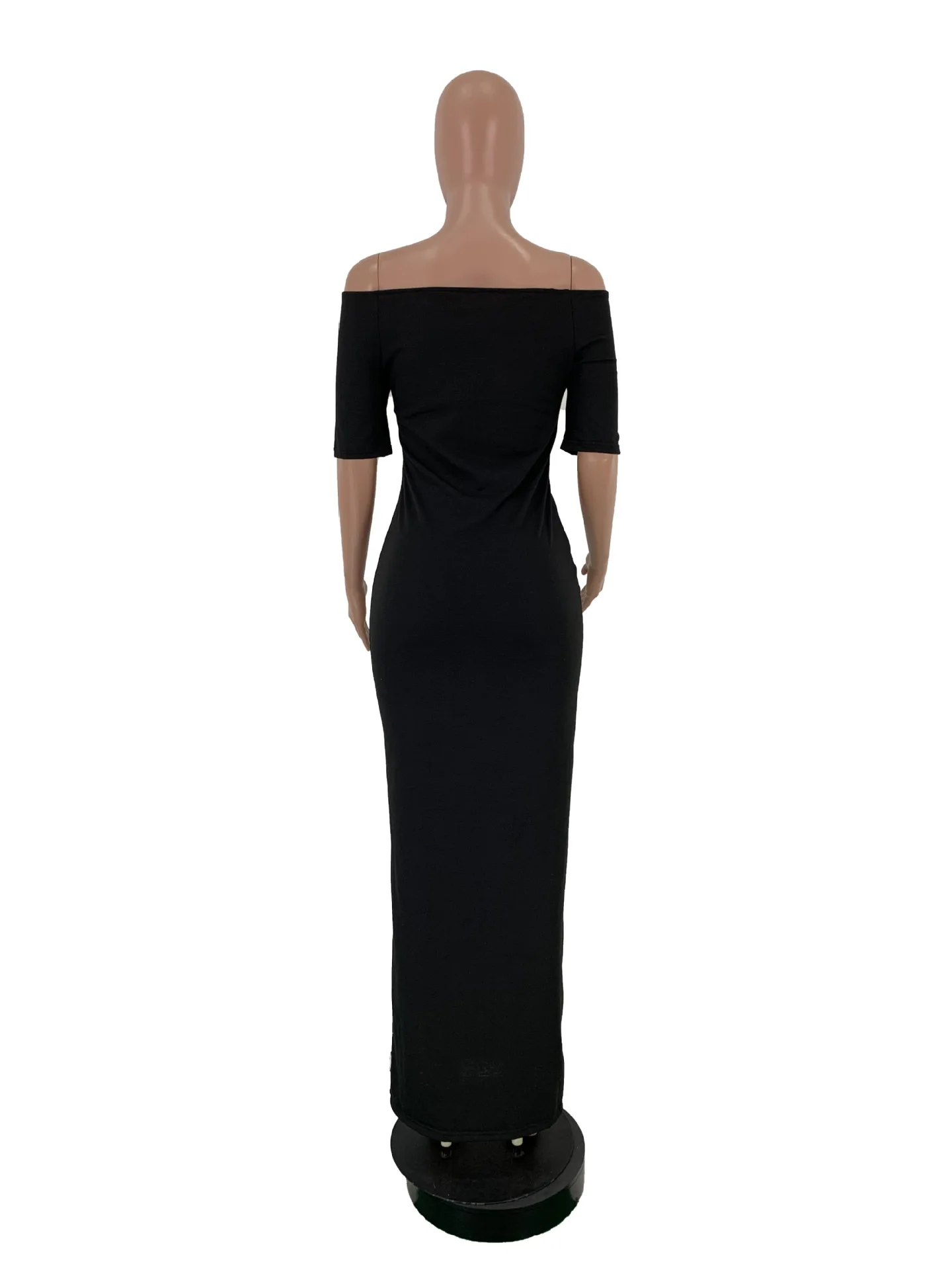 

Sexy High Split Long Maxi Dress Women New Summer Clother Elegant Sundress Off Shoulder Backless Party Night Club Dresses