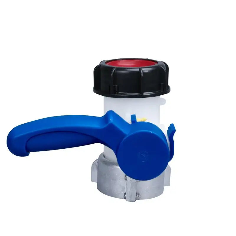

Plastic DN40/DN50/DN80 Active/integrated Butterfly Valve for IBC Tank Container 1000L Switch IBC Tank Adapter