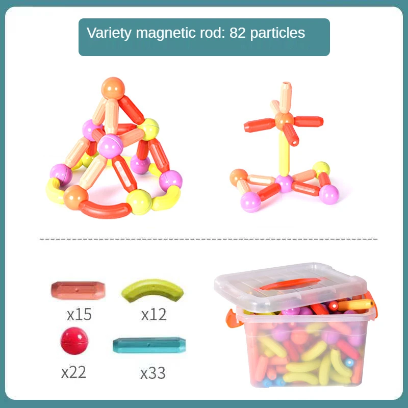 

Различные сборные строительные блоки, магнитные стержни, детские развивающие железные магнитные стержни, Игрушки для раннего развития, маг...