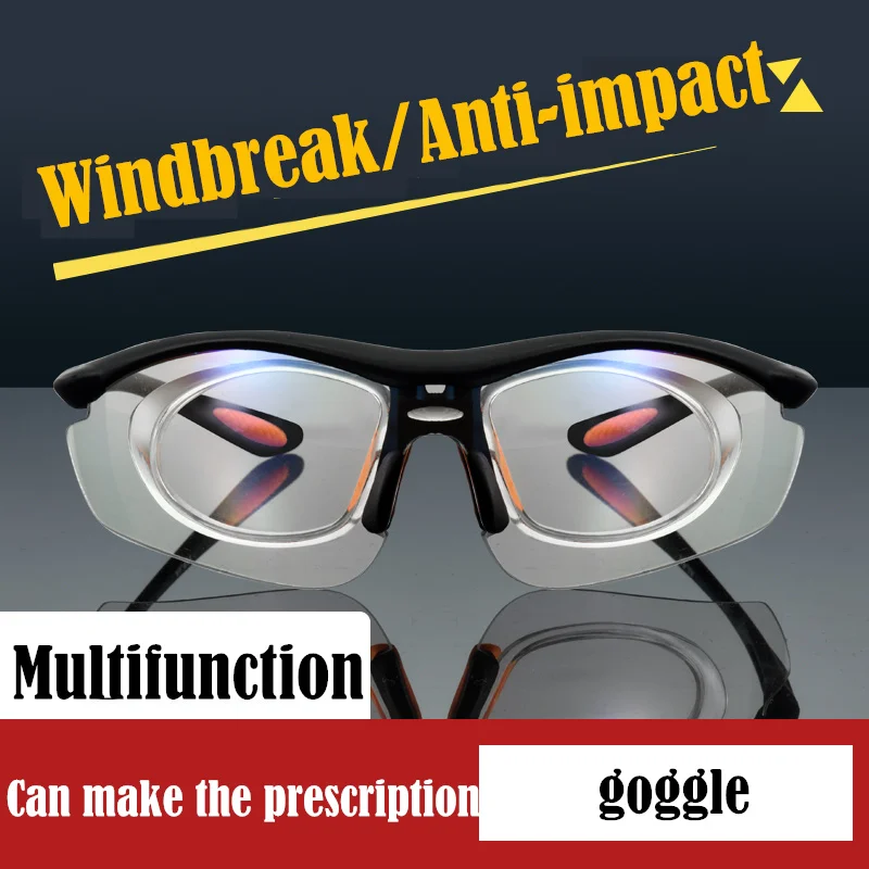 

Multifunctional prescription goggles can be used for myopia anti-shock anti-sand safety safety glasses transparent