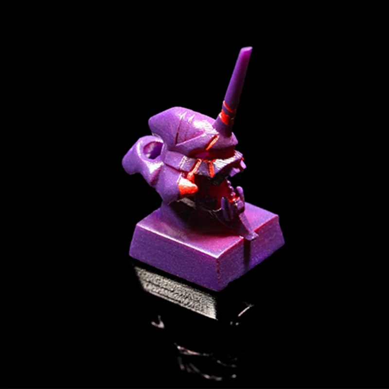 Смола 3D печать Evangelion ключ колпачки для механической клавиатуры Высокая точность личность светильник колпачки для ключей светочувствительный DIY Цвет