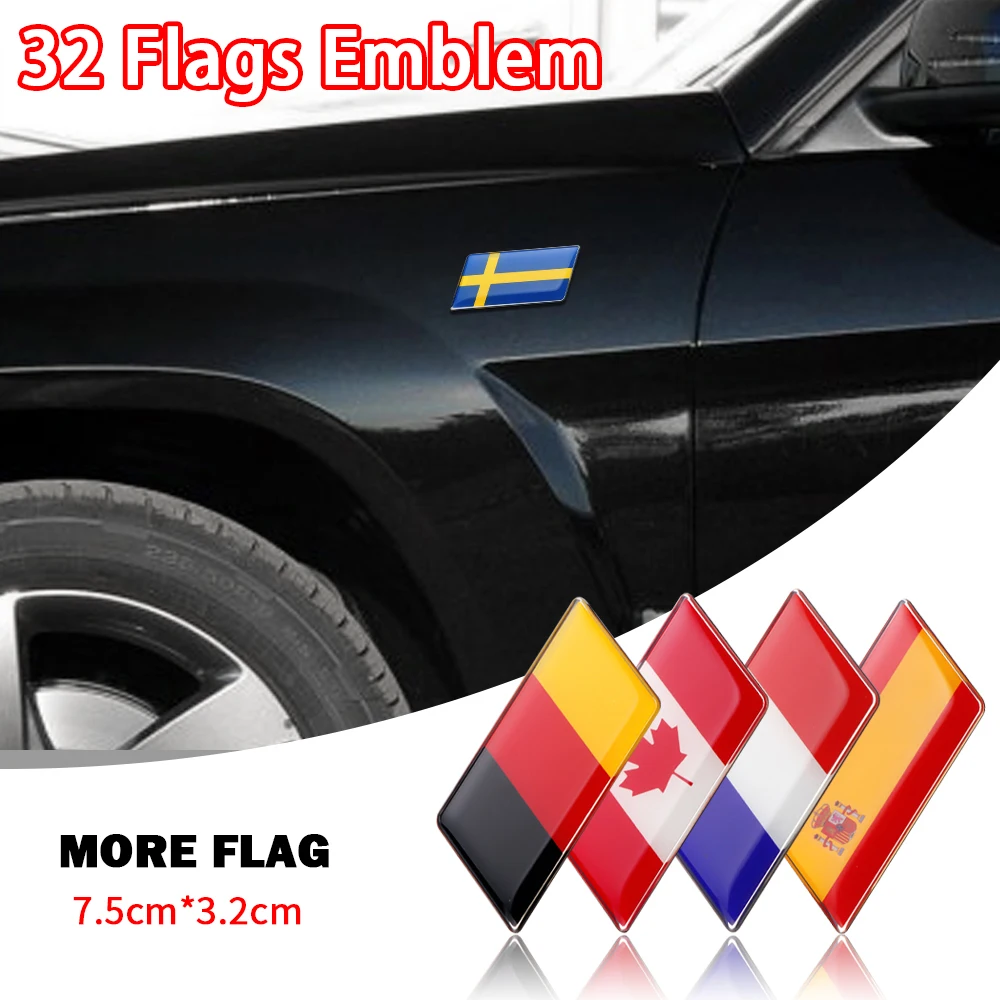 Декоративная наклейка на багажник автомобиля герб Германии Швеции Румынии