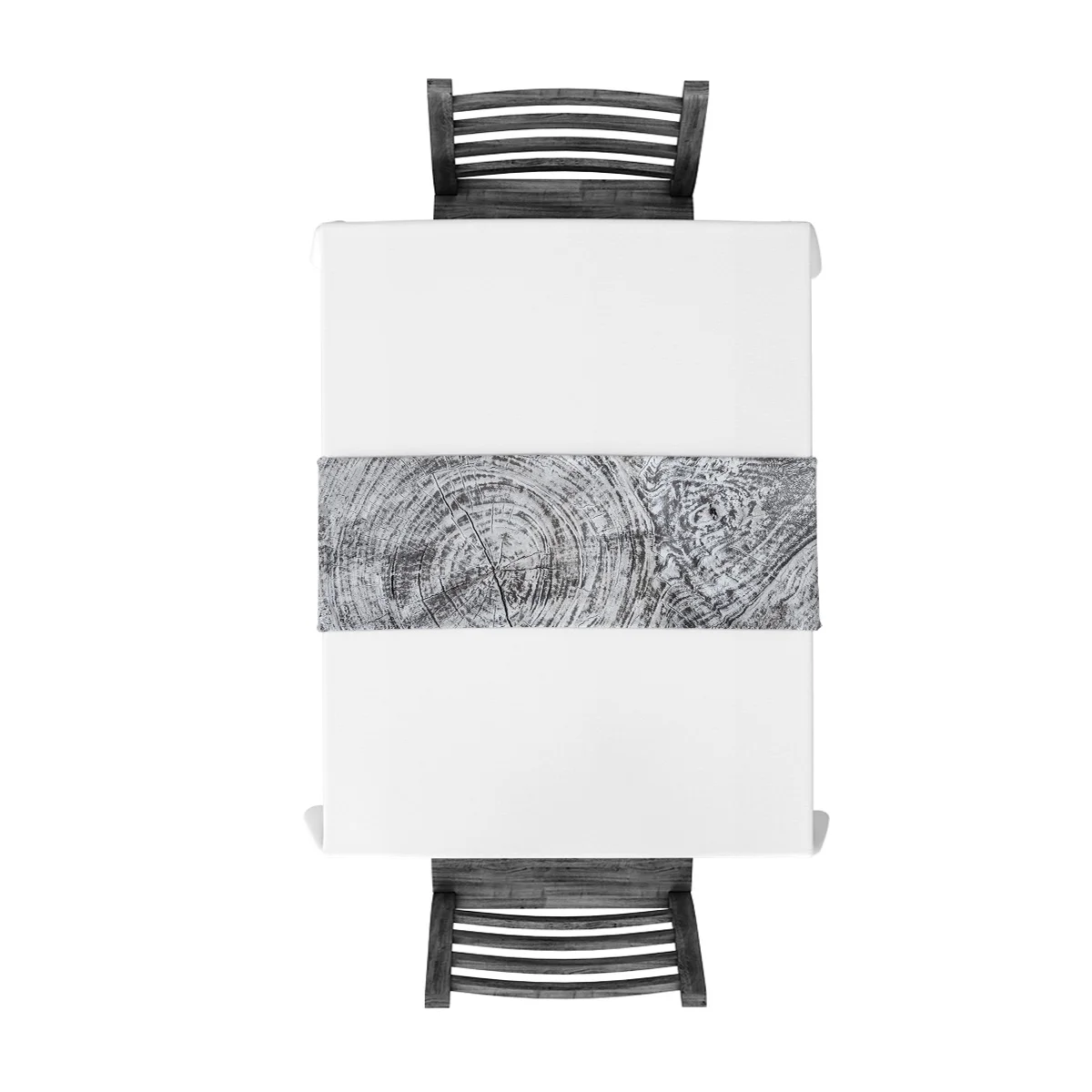 Настольная дорожка s Современная винтажная деревянная текстура трещины скатерти