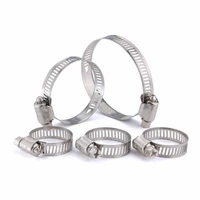 125pcs 90 550mm stainless steel 201 worm drive hose clips irrigation pipe hoop fixed water pipe hose fastener