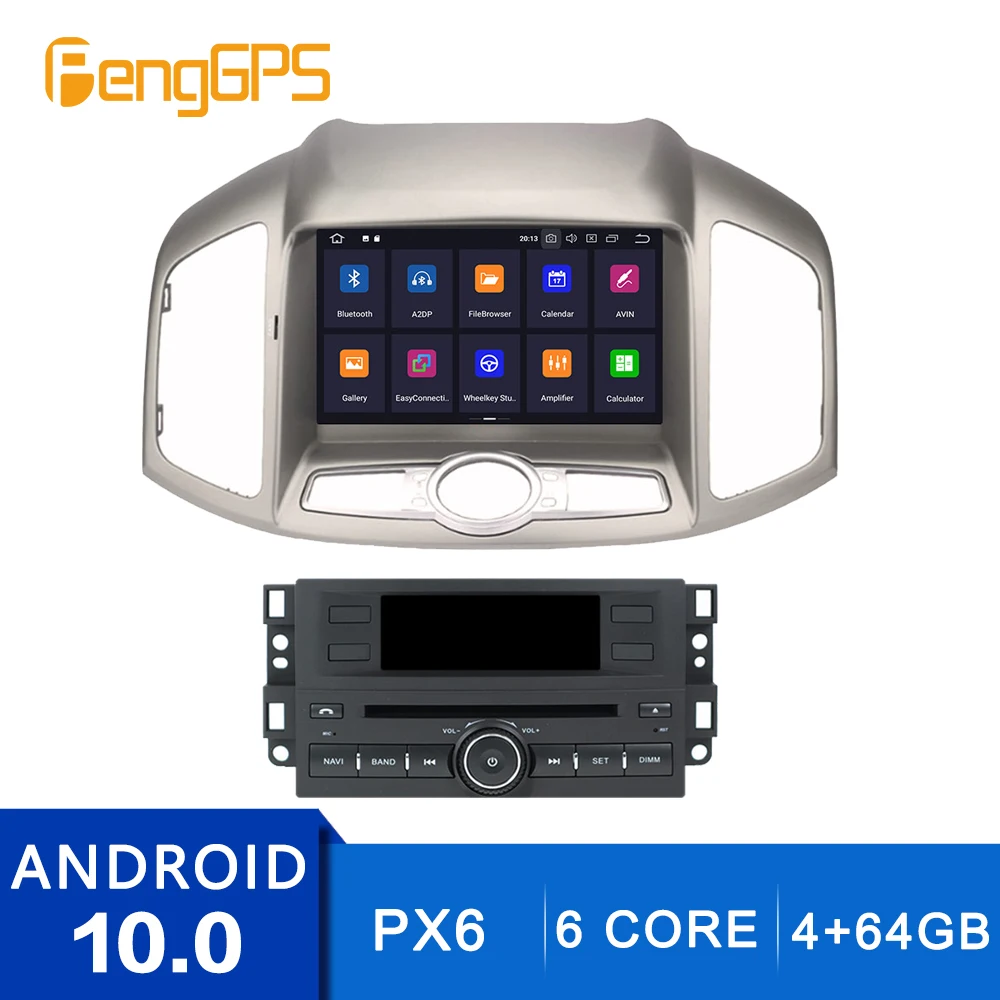 

Android 10.0 Touchscreen CD DVD Player For Chevrolet Captiva 2012-2016 GPS Navigation Multimedia Headunit With Carplay DSP PX6