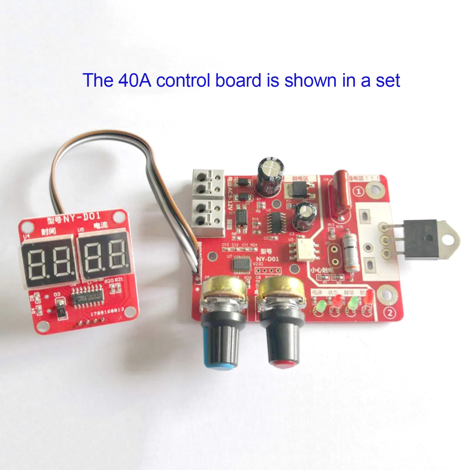 

40A/100A Digital Display PCB Circuit Board Spot Welding Machine Control Board Welding Machine Transformer Timing Current Time