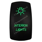 12 В 24 в лодочный автомобиль 5 контактов вклвыкл SPST клавишный переключатель-Внутренние огни-зеленый светодиод Водонепроницаемый IP66 для Carling ARB 4X4 NARVA