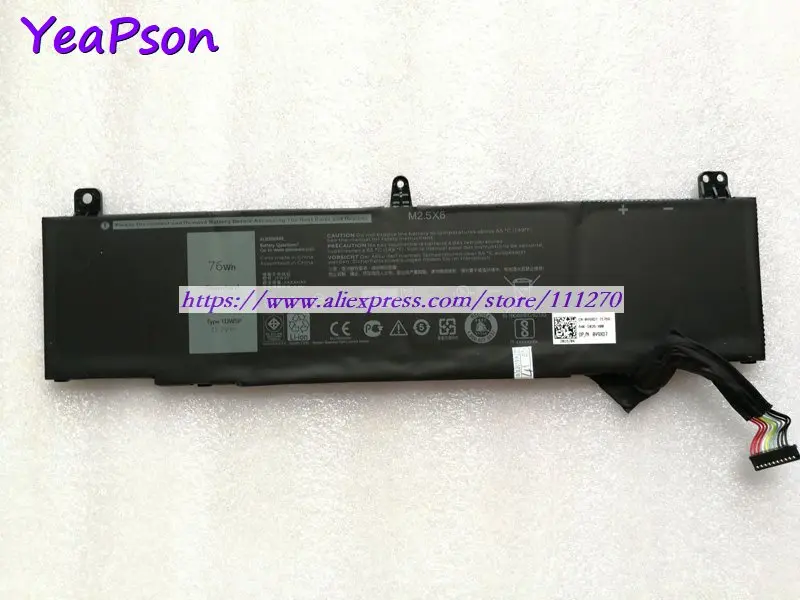 Yeapson 15 2 V 76Wh натуральная TDW5P 04RRR3 0V9XD7 JFWX7 ноутбук Батарея для Dell Alienware 13 R3 ALW13C 1738 2508 2718