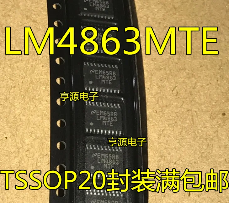 5 шт./лот LM4863MTEX LM4863MTE LM4863 TSSOP-20 |