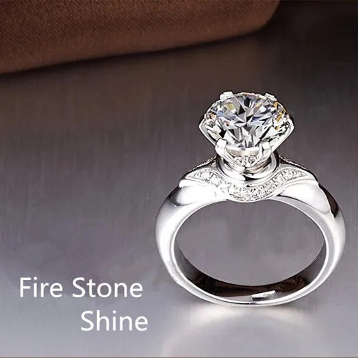 

Visisap Round Stone Classic Rings for Women Vintage Ring Luxury Wholesale Engagement Wedding Cubic Zirconia DropShipping VSR028