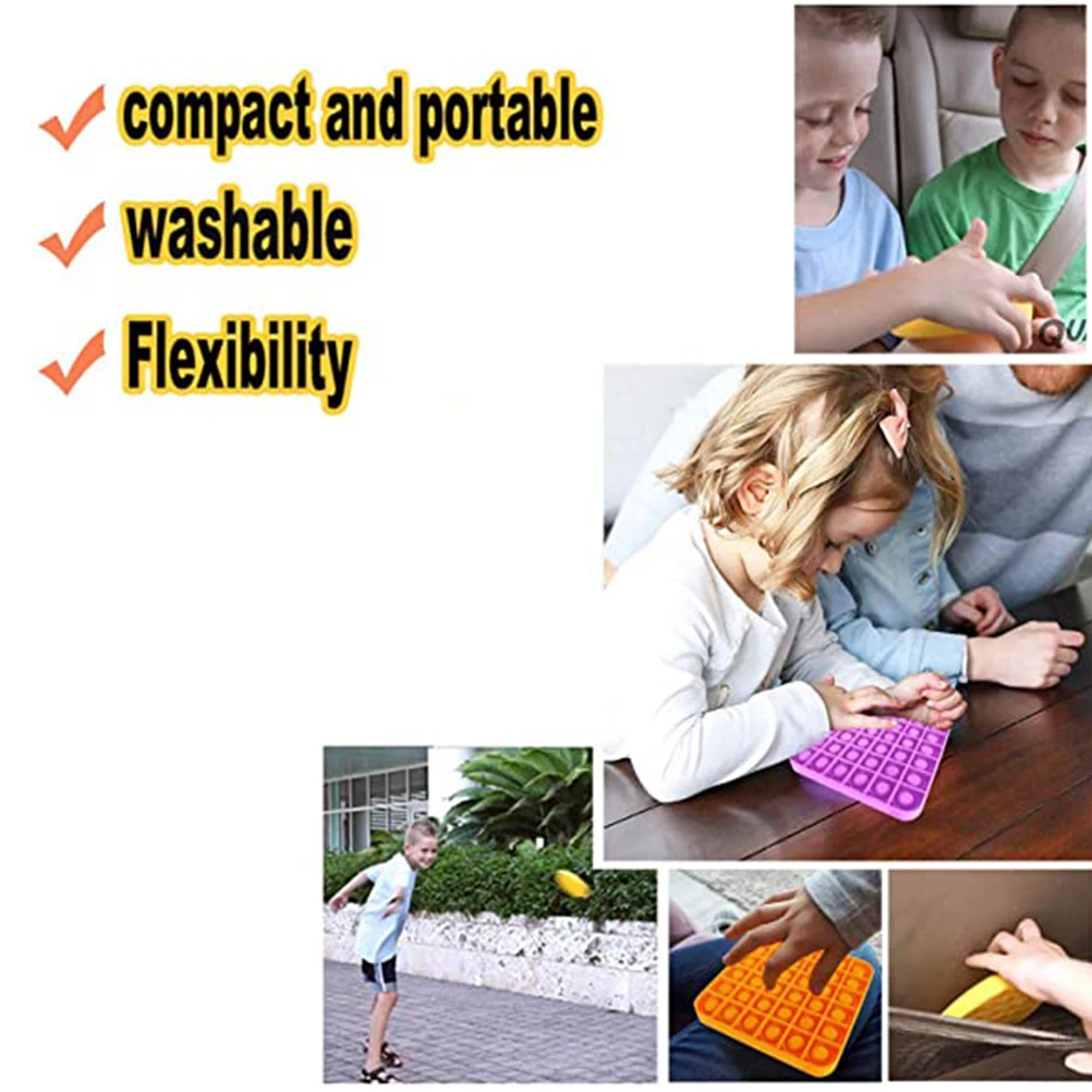 

Anti-stress Pops Fidget Reliver Stress Squeeze Toy Push Pops Bubble Sensory Toy Autism Needs Squishy Stress Reliever Toys