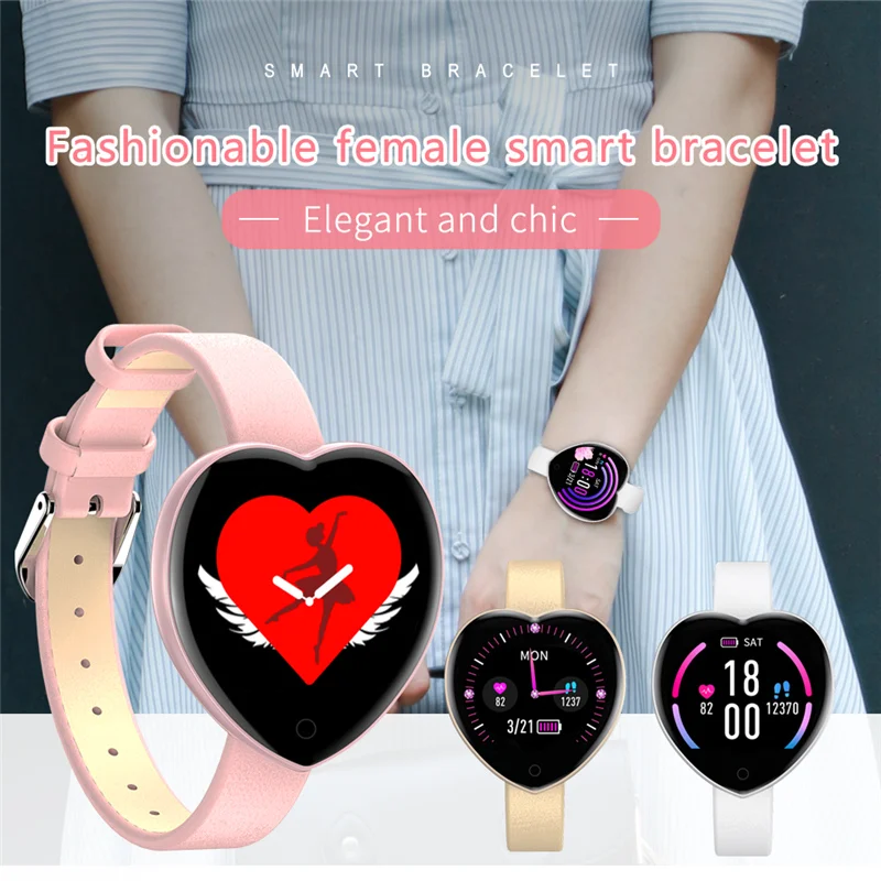 

Fashion Smartwatch T52 Woman Smartwatch Band Blood Pressure Oxygen Reminder Electronic Life Waterproof on Wrist OLOEY Round
