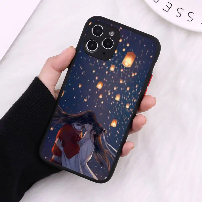 

anime cartoon Tian Guan Ci Fu Phone Case Matte Transparent For iPhone 12 Mini 11 Pro XR XS Max 7 8 Plus