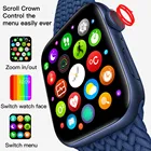 Смарт-часы W56 для мужчин и женщин, IP68 Водонепроницаемый пульсометр, ЭКГ, измерение температуры тела для телефонов Android, IOS, PK IWO 12 Max