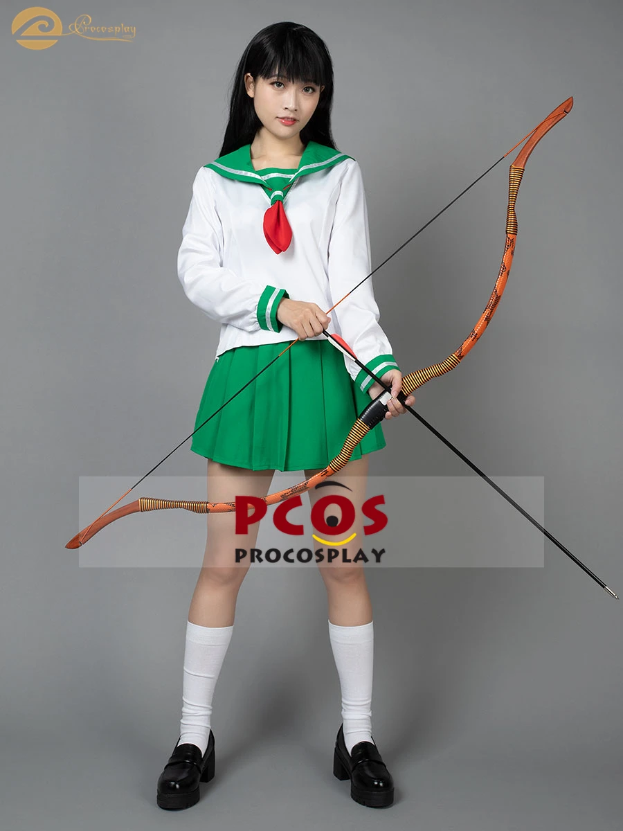 

Женский костюм для косплея, в наличии, разные размеры, Inuyasha Higurashi Kagome, костюм моряка, mp001838