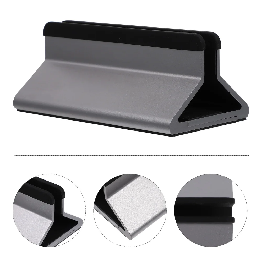 

1Pc Aluminum Alloy Laptop Stand Laptop Vertical Support Width Adjustable Holder