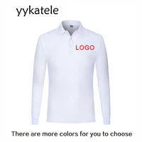 2020 yykatele new autumn healthy cotton long sleeve polo shirt company group personal uniform custom print design with photo