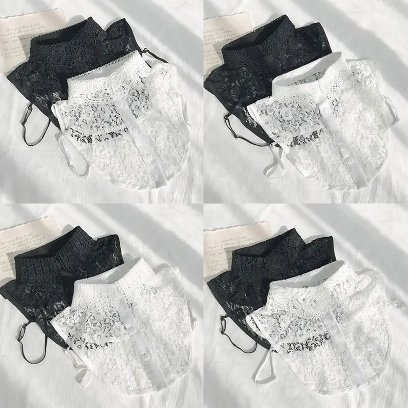 

Shirt Fake Collar Fake Collar Lace Embroidered Collar Decorative Collar Comfortable Clothing Accessories Exquisite Adjustable