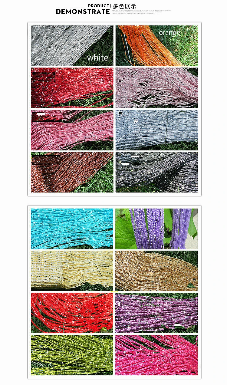 Блестящие занавески с серебряной нитью Украшенные бусинами оконные балдахины