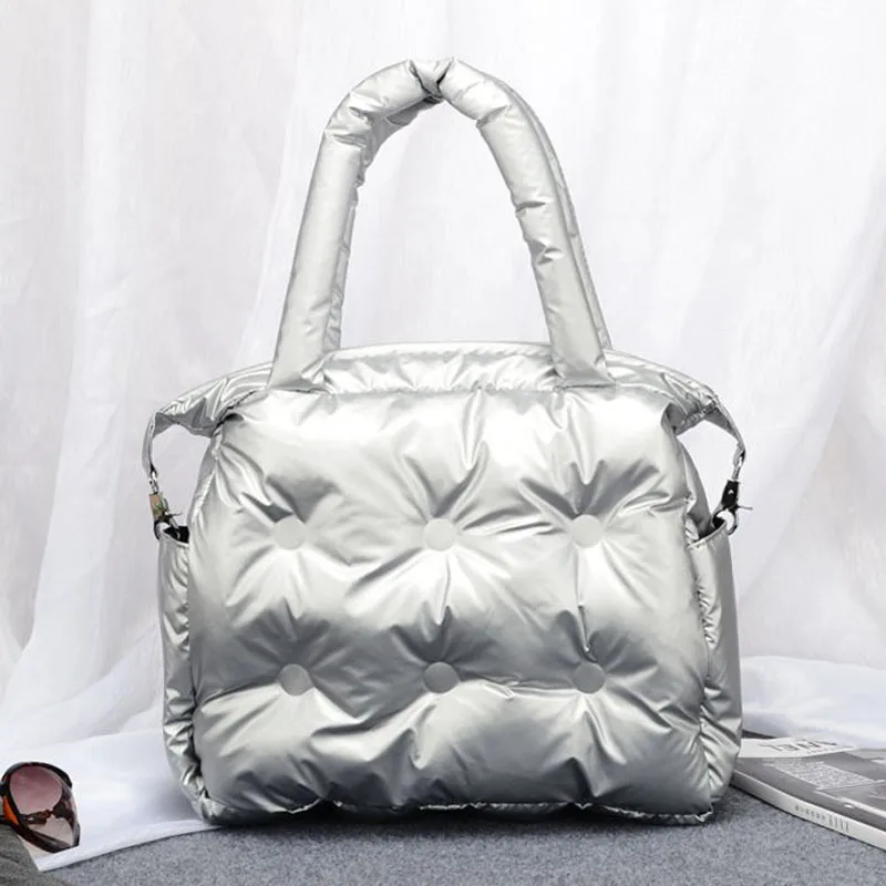 Женская сумка с перьями Повседневная через плечо хлопковой подкладкой зима 2019 |