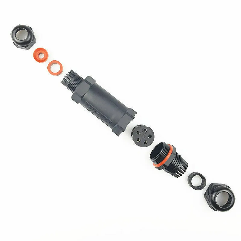 

Outdoor Cable Connector Pole Waterproof Wire 113 * 31 * 31mm 24A 5 Pin