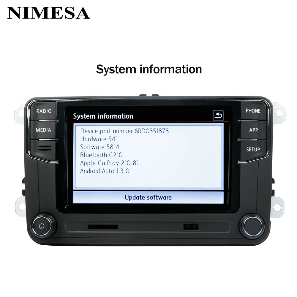 NONAME RCD360 PRO Android Auto Carplay Новый RCD330 автомобиль MIB радио 6RD 035 187B для VW Tiguan Golf 5 6 CC Jetta MK5 MK6