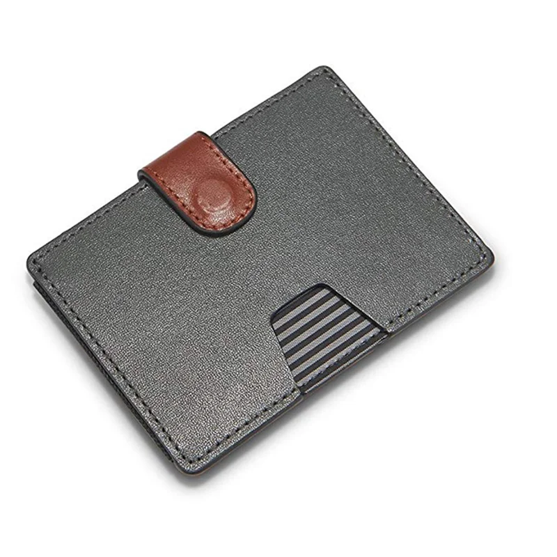 2020 маленький кожаный держатель для кредитных карт Мужской Компактный мини