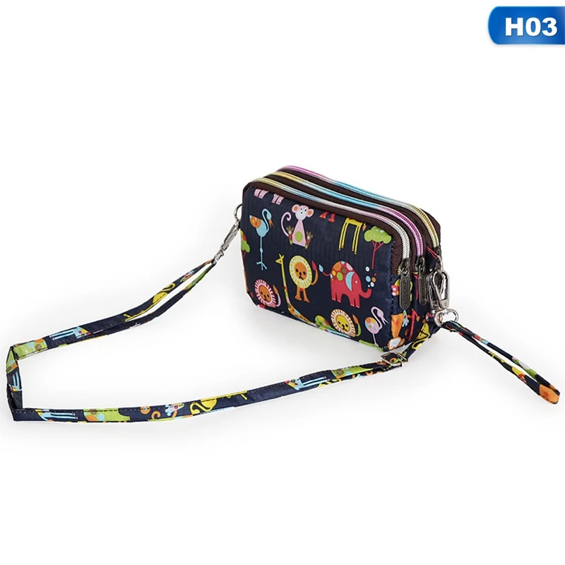 

Card Holder Phone Bag Ladies Fashion Cute 3 Layer Purse Zipper Clutch Credit Wallet Women Wallet Bag