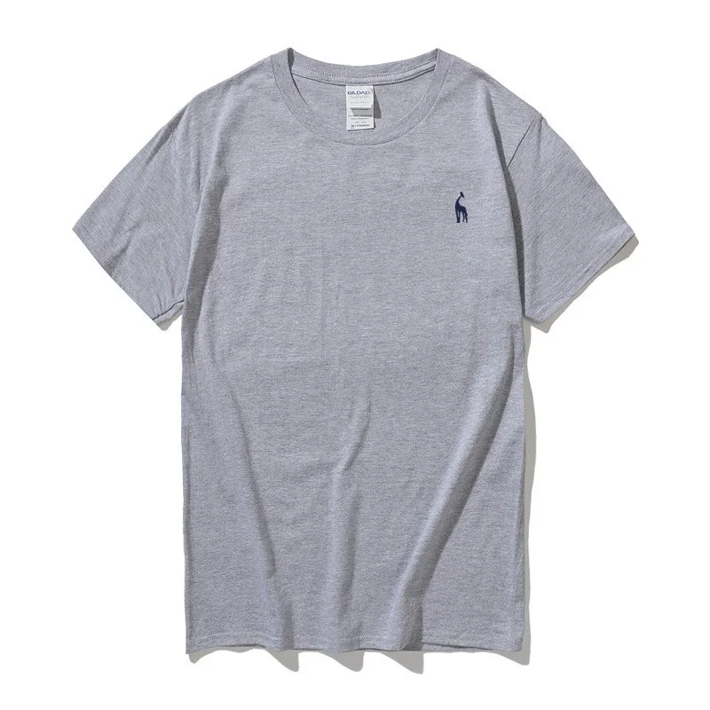 Футболка мужская облегающая с вышивкой 2020 хлопок короткий рукав | Спорт и