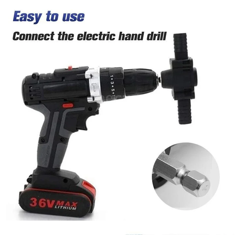 

Portable Electric Drill Pump Self Priming Transfer Pumps Oil Fluid Water Pump Heavy Duty Self-Priming Water Pump for Garden