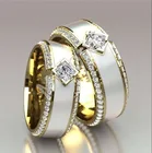 Женское кольцо из нержавеющей стали с прозрачным кристаллом, обручальное кольцо с белой эмалью, подарочное Ювелирное Украшение