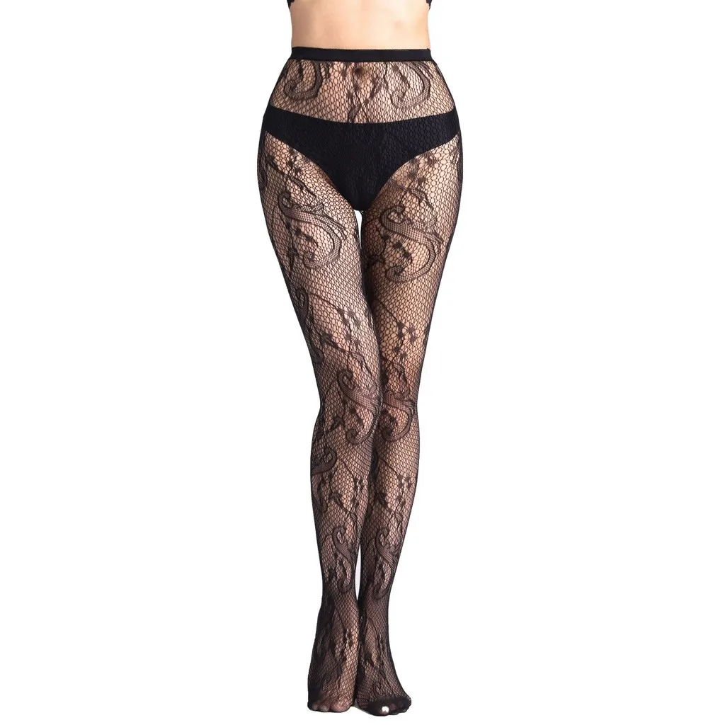 Сексуальные женские чулки в сеточку колготки плюс размер кружевные Утягивающие