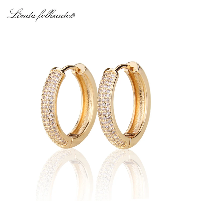 Новое поступление медные серьги золотого/серебряного цвета белые кольца для