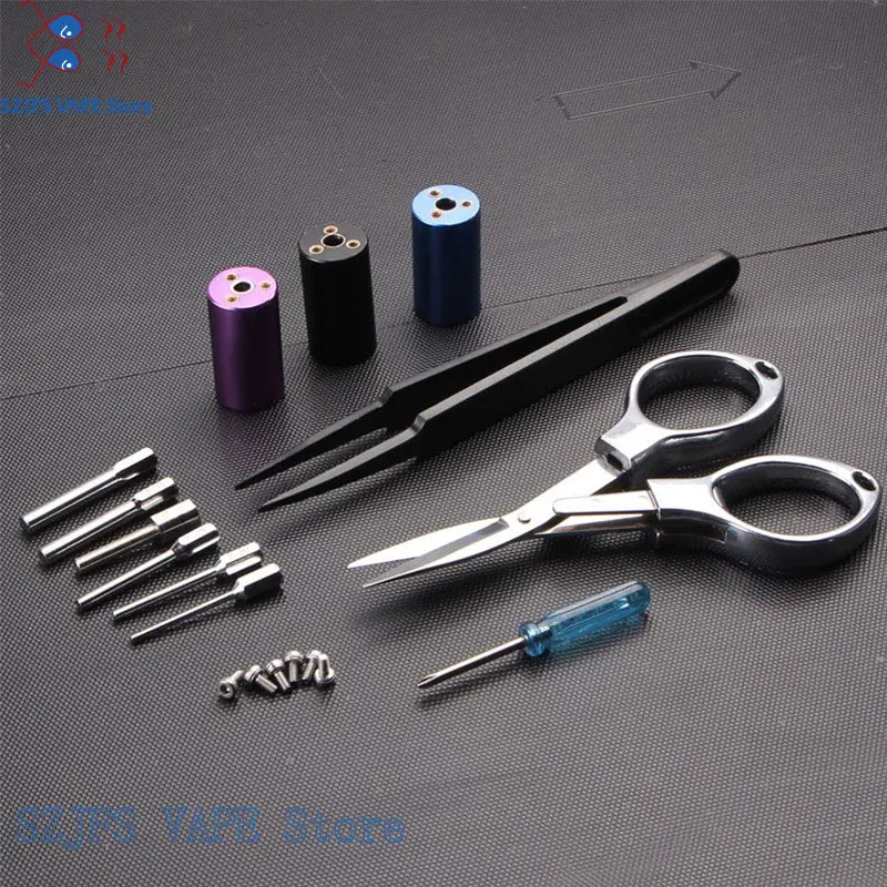 

SUB TWO new magic stick CW Winding Kit 6 size in 1 coil heating jig wire wick tool for DIY RDA RBA atomizer mod VS X9 S TOOL Kit