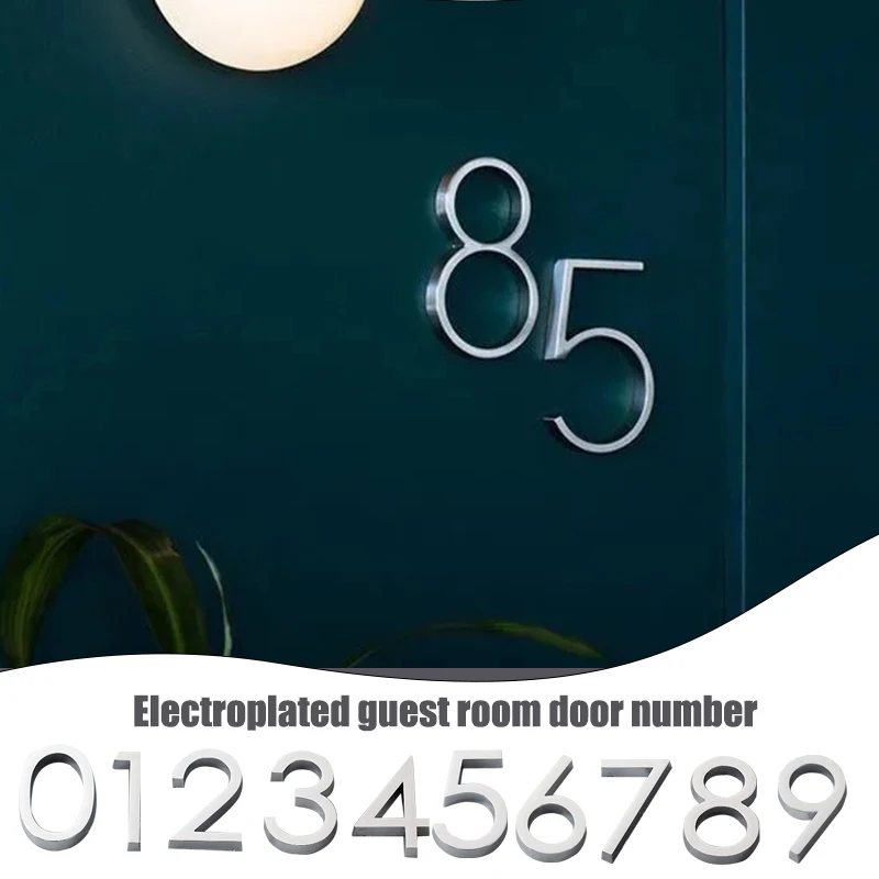 6CM 3D House Number Door Plate Home Street Mailbox Stickers Numbers Flat number Hotel Outdoor | Обустройство дома