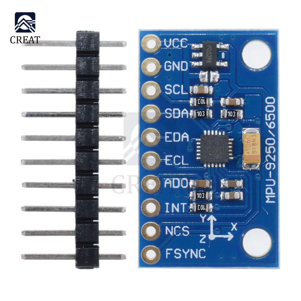 

Модуль датчика I2C IIC SPI MPU9250 MPU 9250 MPU-9250 9-осевой гироскоп акселератор + модуль датчика магнитометра MPU9250