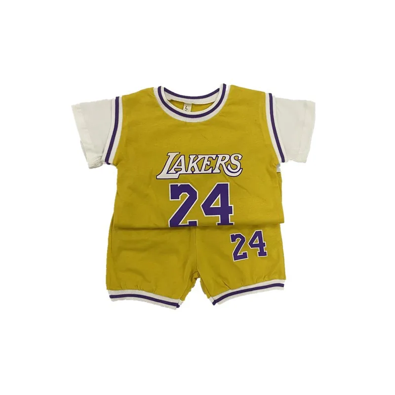 

2021 Summer Boy Girl Sets Children Uniform Tracksuit Set Baby Sport Jerseys Kids Boys Team Basketball Jersey Suit Soccer Clothes