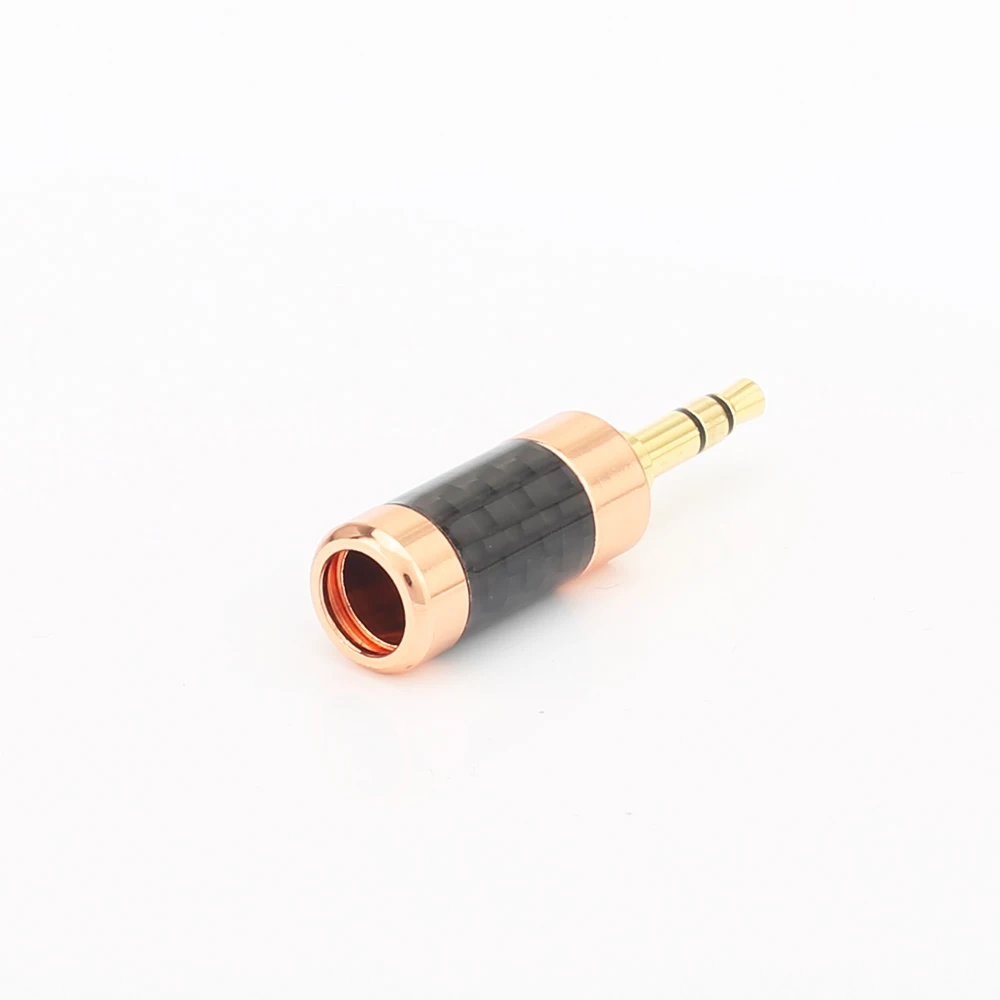 2 шт. Audiocrast H001 Hi End Tellurium Позолоченный разъем из углеродного волокна 3 5 мм стерео