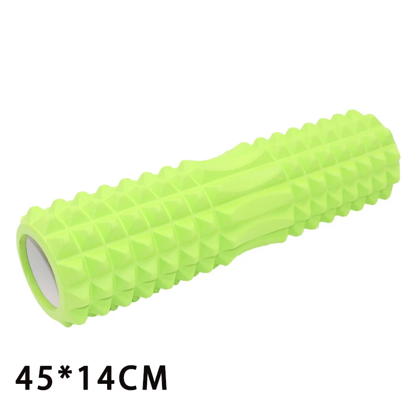 45cm Колонка для йоги, фитнеса, пилатеса, Йога, пена, роликовые блоки, поезд, тренажерный зал, мышечный массаж, сетка, триггер, точечная терапия, физиотерапия, упражнения - Цвет: 45cm