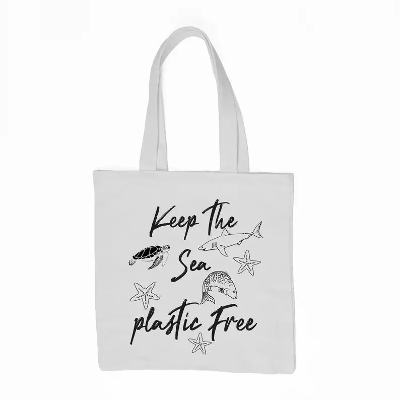 Сберегающая океан Сумка тоут для хранения морских пластиковых сумок сумка