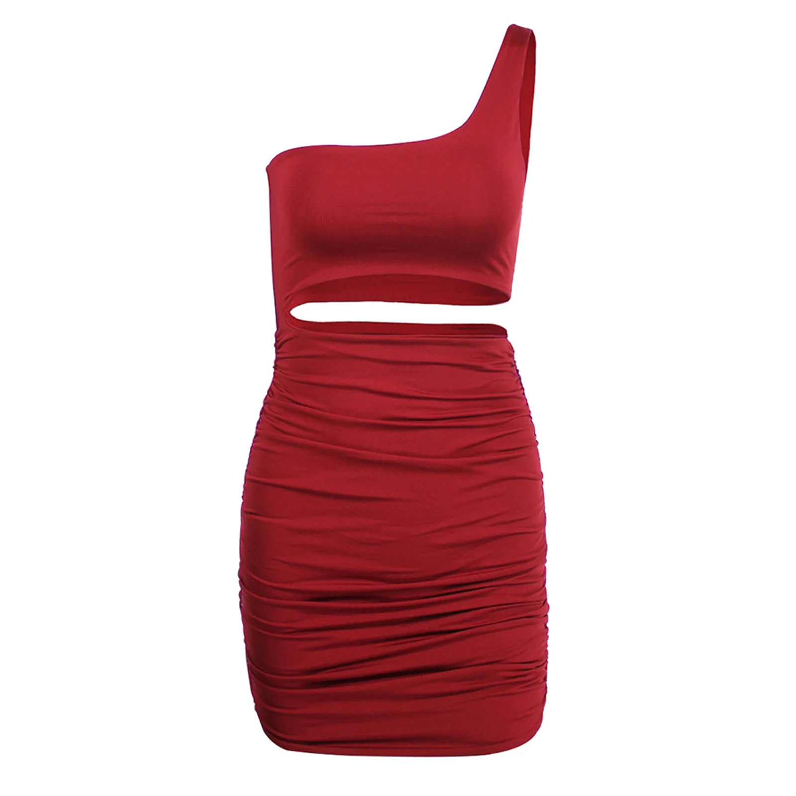 Модное Платье на Одно Плечо Сексуальное мини платье элегантная женская летняя