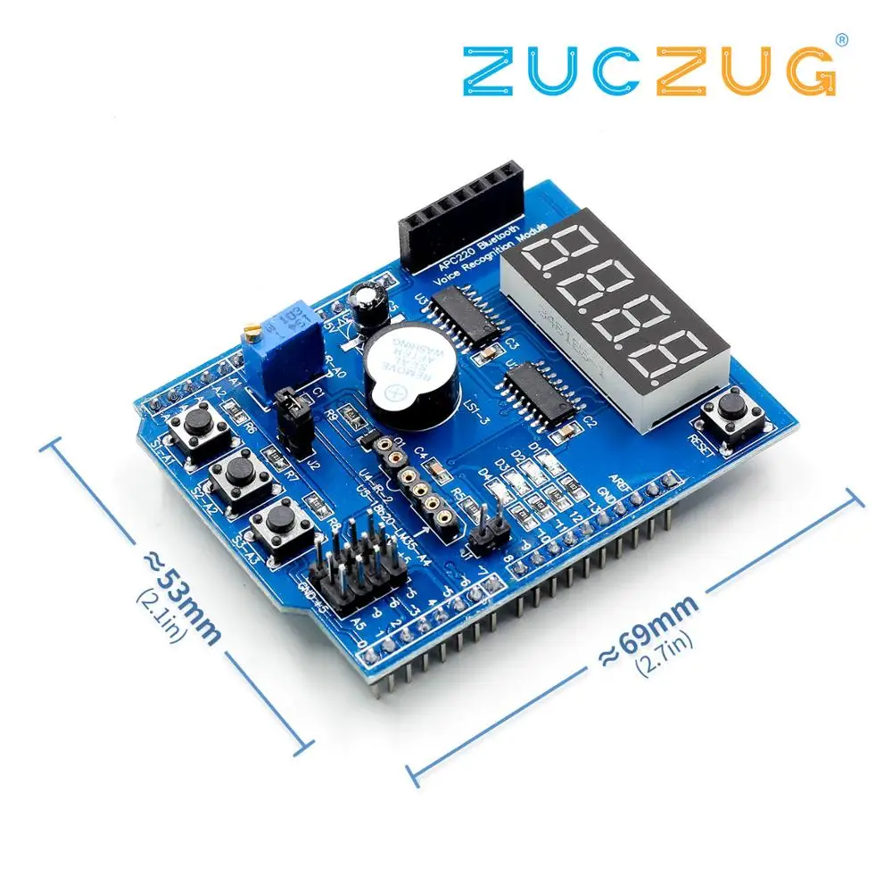 Multifunctional expansion board kit based learning for arduino UNO r3 LENARDO mega 2560 Shield | Электронные компоненты и
