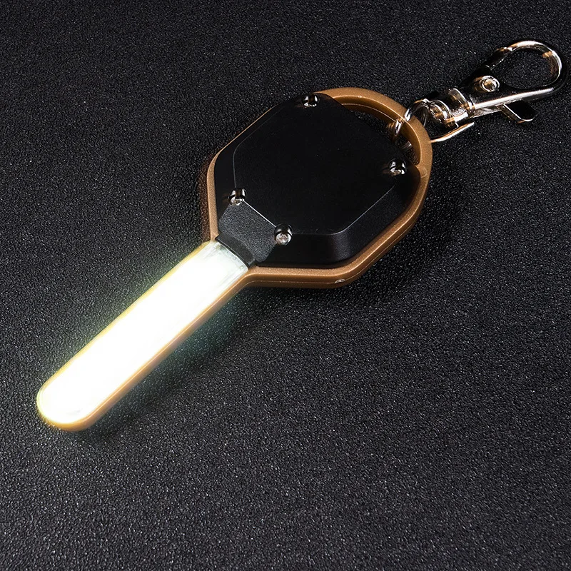 Usb фонарики Мини светодиодный фонарик COB брелок Тактический 2 Mode свет