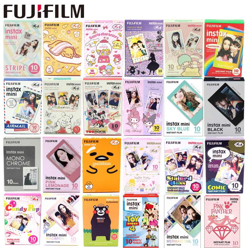 

Fujifilm 10 Sheets Film Monochrome Rainbow Macaroon New Alice For Fuji Instax Mini 11 7 8 mini 9 50s 7s 90 25 Share SP-1 Instant