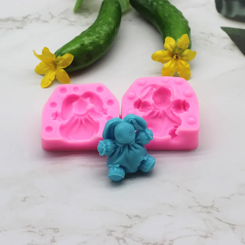 

3D animals mold Rabbit bunny silicone soap mold Easter animal candle aroma mould soap making Mold